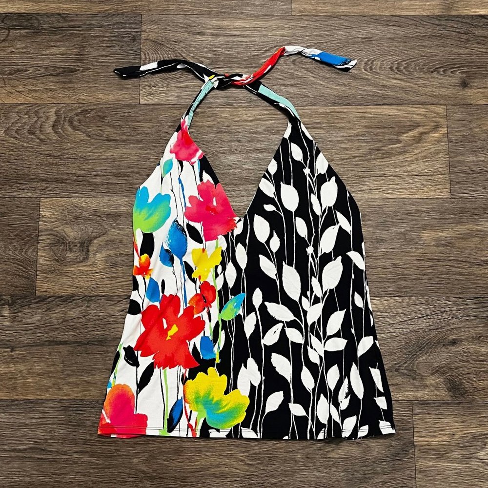 Anne Cole Floral Tankini Swim Top Size Large